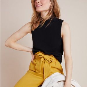 NWT Black Anthropologie Suzy mock neck sweater